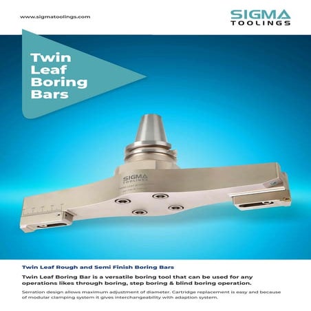 Twin Leaf Boring Bars - Sigma Toolings, Fine boring tools, Cutting Tools Manu...