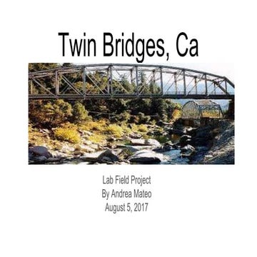 Twin bridges, ca