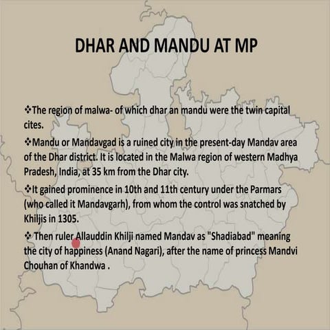 Twin city of dhar and mandu