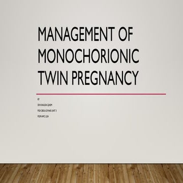 Twin Gestation Pptx Types Complications Pptx