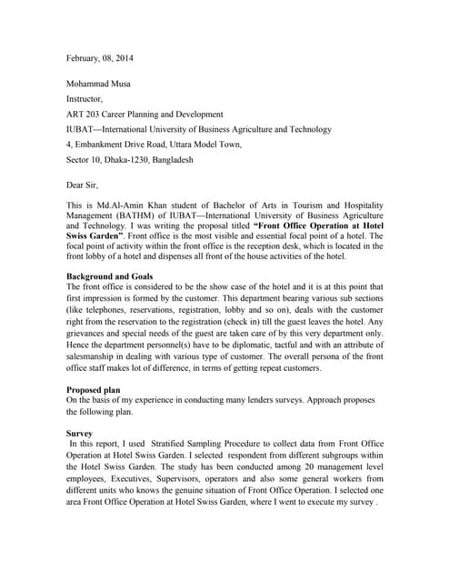 informal proposal example of informal proposal