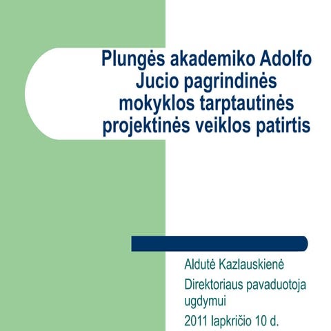 Aldute's eTwinning projektai 