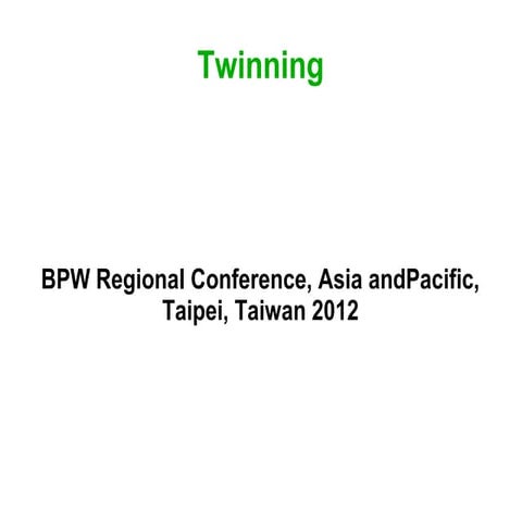 Twinning, taipei