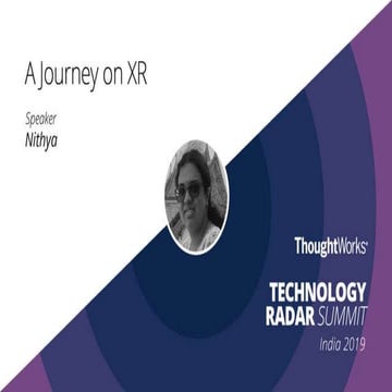 TWISummit 2019 - A Journey on XR