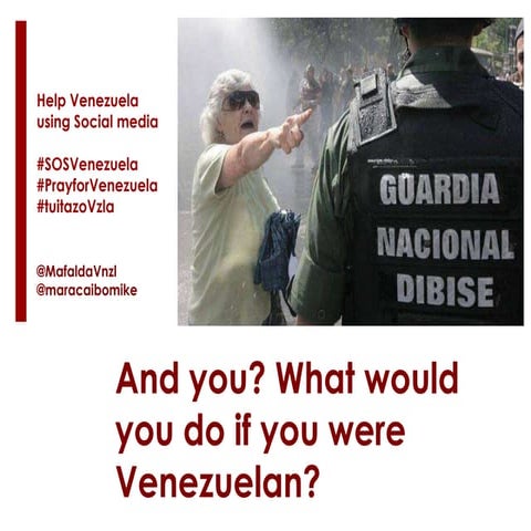 What is happenning in Venezuela? (2014) Protests in Venezuela.