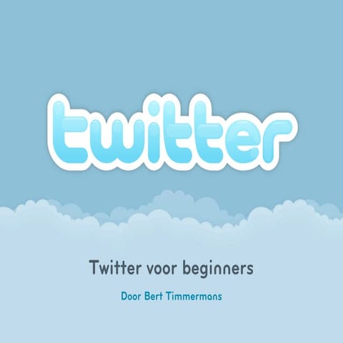 Twitter voor beginners