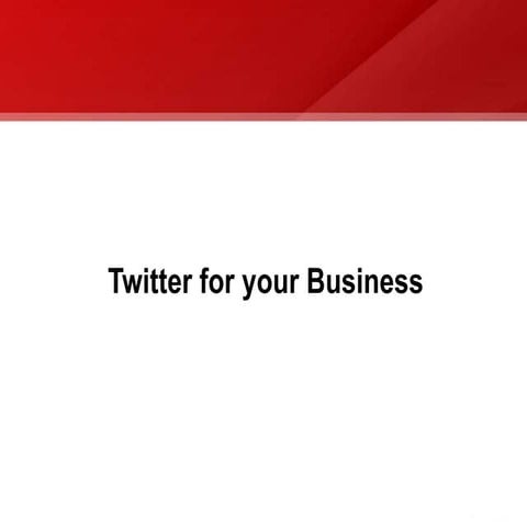 Twitter Basics for Businesses