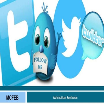 Introduction to Microblogging and Twitter