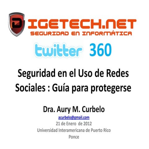 Seguridad en el Uso de las Redes Sociales: Guía para Protegerse