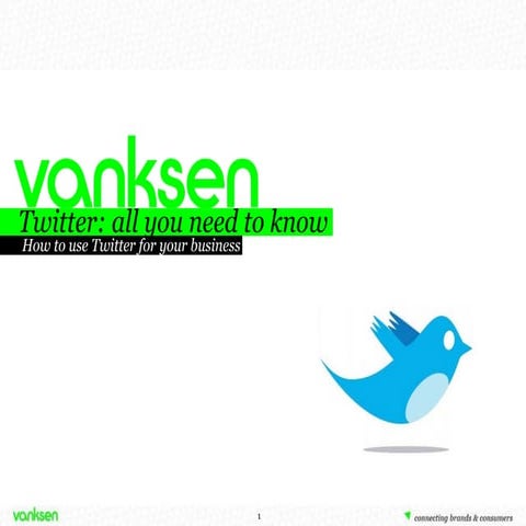 Twitter: All You Need To Know--How To Use Twitter For Your Business