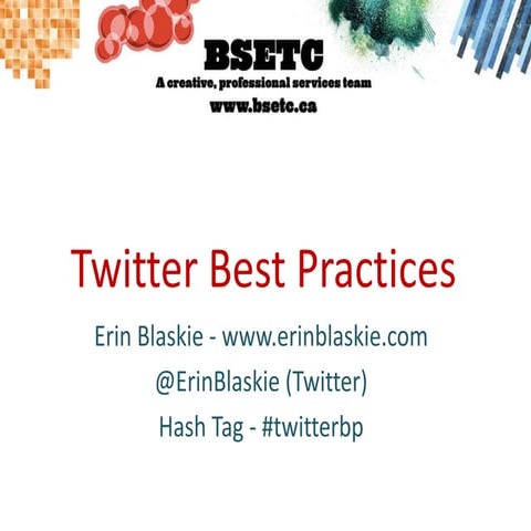 Twitter Best Practices