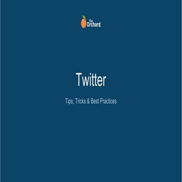 Twitter Best Practices 2018 