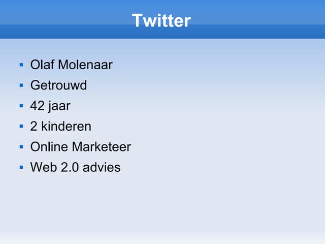 Twitter een introductie