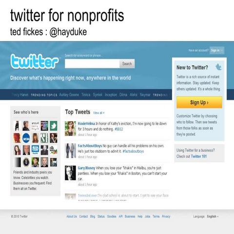 Twitter for Nonprofits
