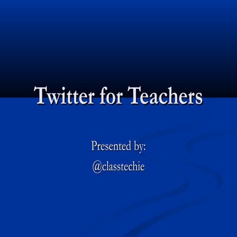 Twitter for Teachers