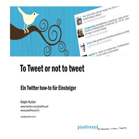 Twitter How-To - Eine Einführung in Twitter | PPT