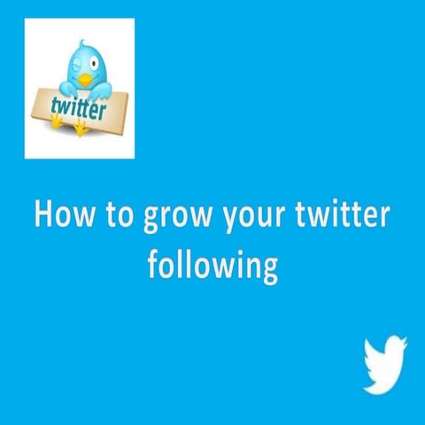 How to grow your twitter followers