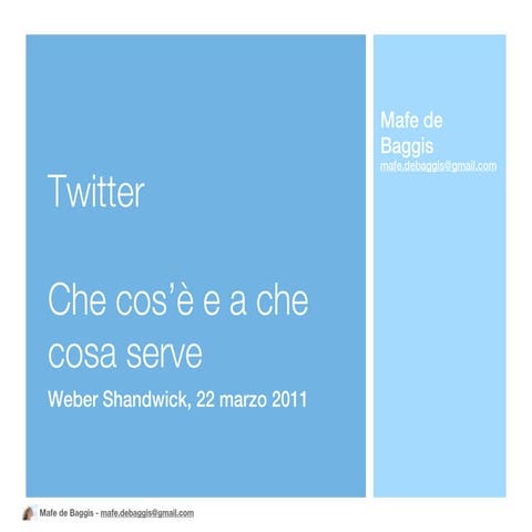 Twitter (per chi non c'era)