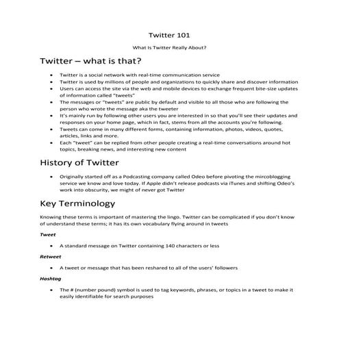 Double Click - Twitter 101