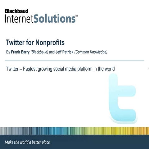 Twitter 101 For Nonprofits