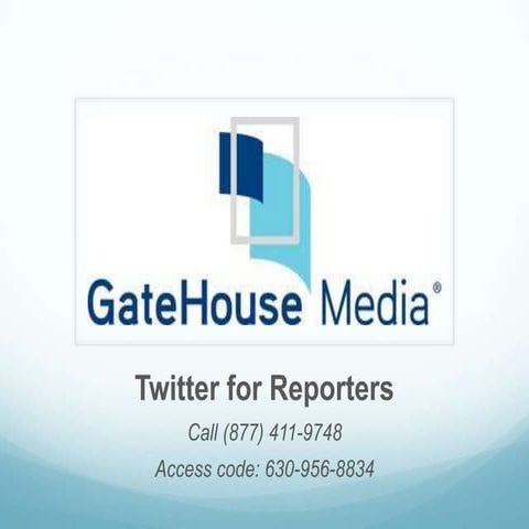 Twitter for Reporters