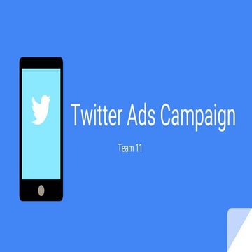 Twitter Ads Campaign
