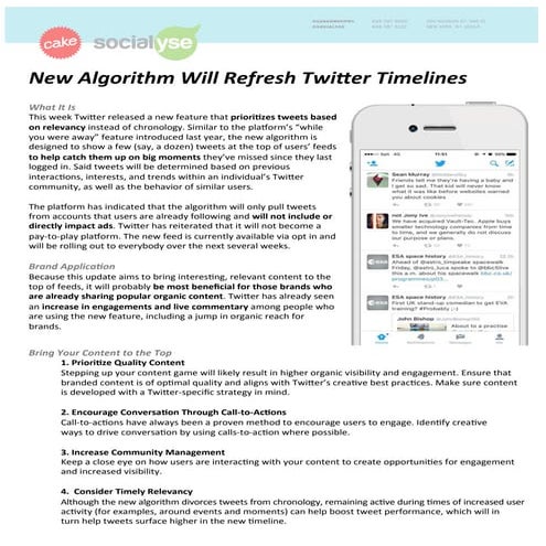 New Algorithm Will Refresh Twitter Timelines 