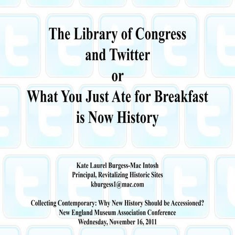 Twitter and the Library of Congress