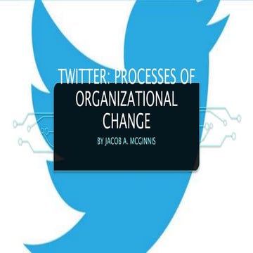 Twitter and organizational change processes
