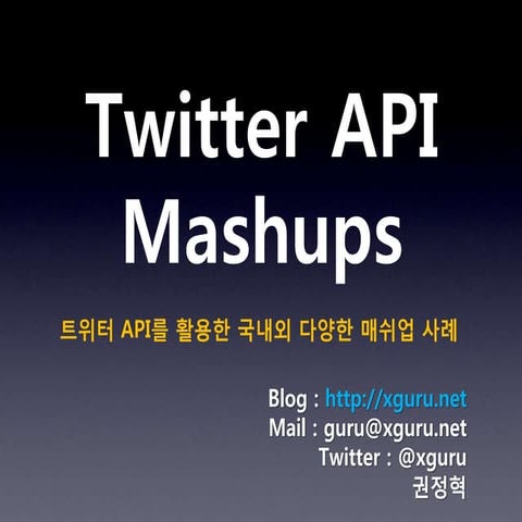 Twitter Api Mashup
