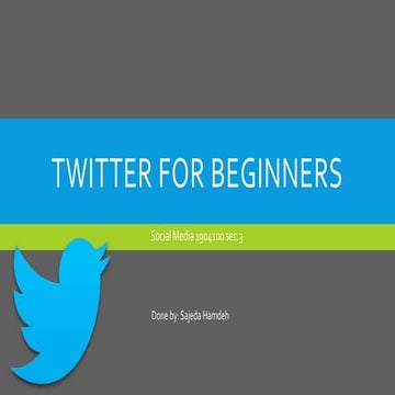 Twitter for beginners