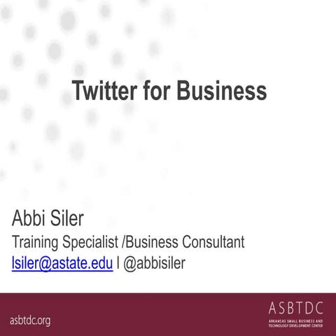 Twitter Basics for Business 2014