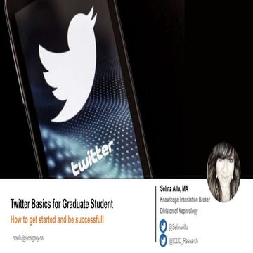 Twitter Basics for Graduate Student 