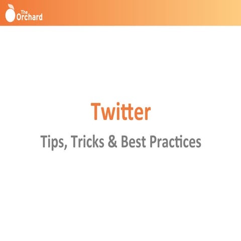 Twitter Best Practices 2017