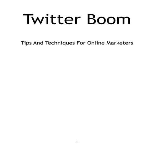 Twitter Boom
