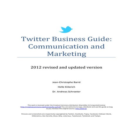 Twitter Business Guide: Communication and Marketing (bab.la 2012)
