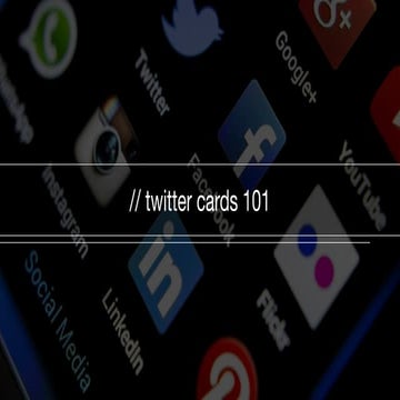 Twitter Cards 101 