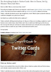 Twitter Lead Generation Cards compl...