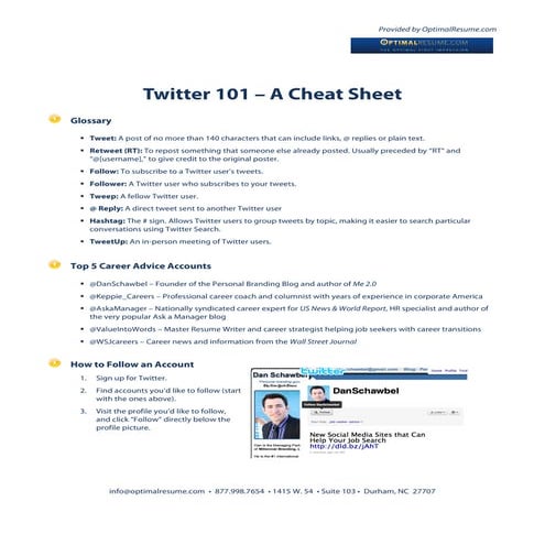 Twitter Cheat Sheet