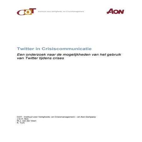 Twittercrisiscommunicatie