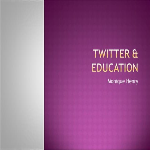 Twitter & education