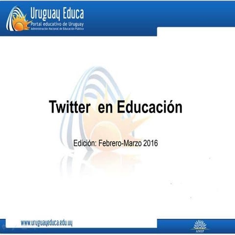 Twitter en Educación 