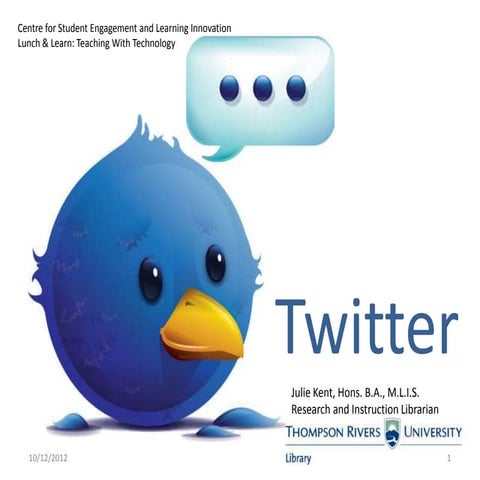 Twitter: Professional Development and Instruction 