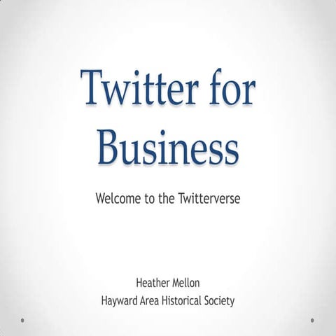 Twitter for business