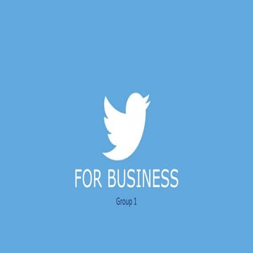 Twitter for business