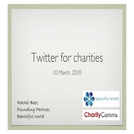 Twitter for Charities