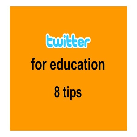 Twitter for education