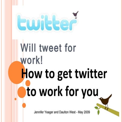 Using Twitter to Find a Job