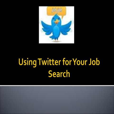 Twitter For Job Search