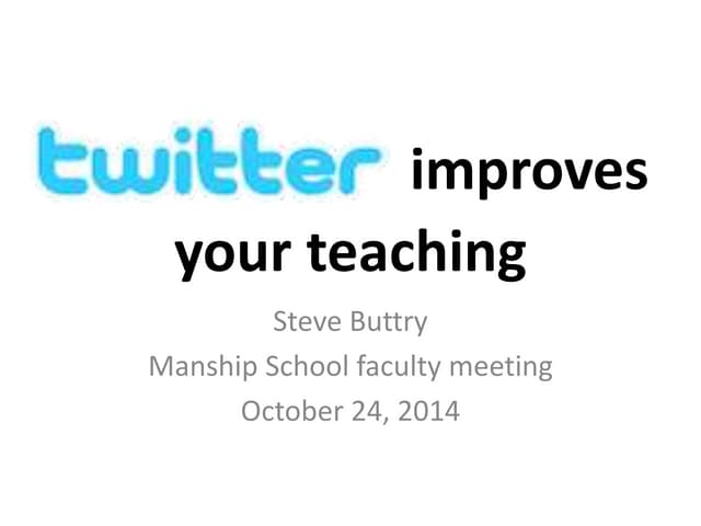 Twitter for Journalism Professors